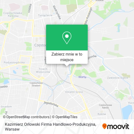 Mapa Kazimierz Orłowski Firma Handlowo-Produkcyjna