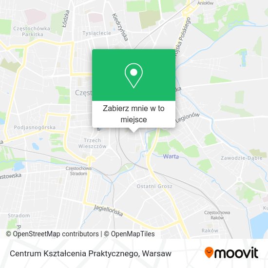 Mapa Centrum Kształcenia Praktycznego