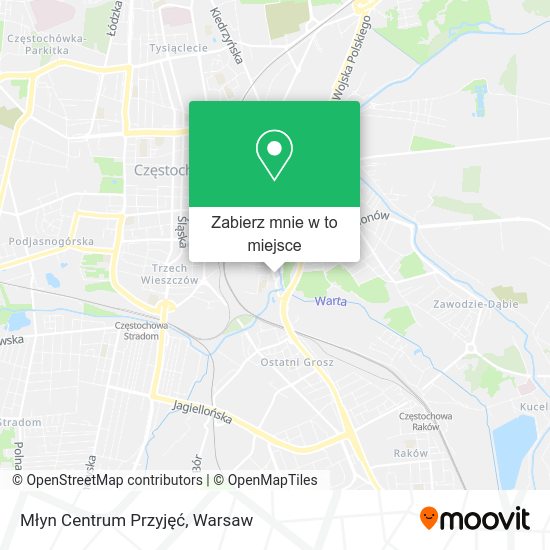 Mapa Młyn Centrum Przyjęć