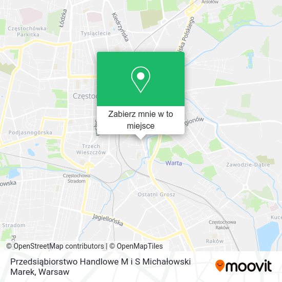 Mapa Przedsiąbiorstwo Handlowe M i S Michałowski Marek