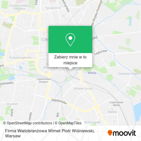 Mapa Firma Wielobranżowa Wimet Piotr Wiśniewski