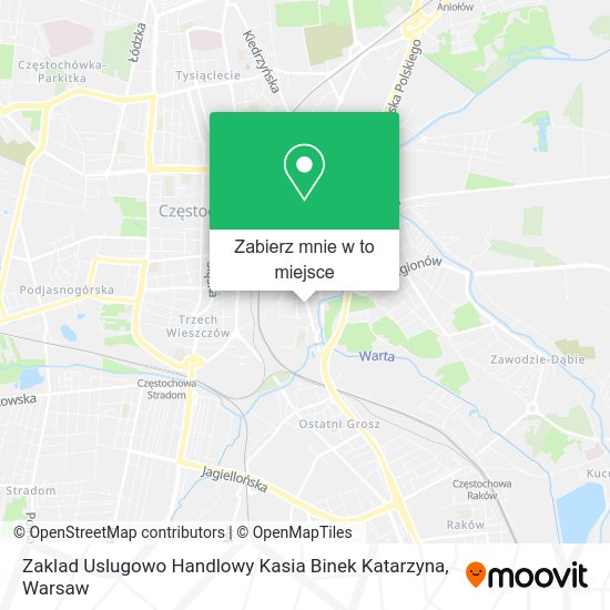 Mapa Zaklad Uslugowo Handlowy Kasia Binek Katarzyna