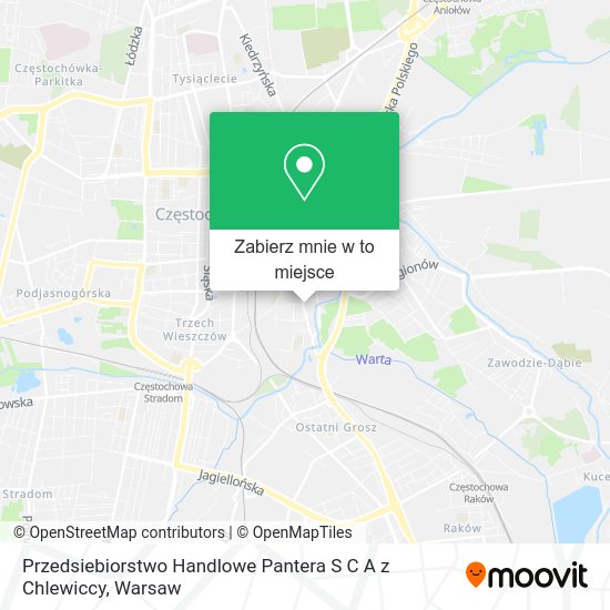 Mapa Przedsiebiorstwo Handlowe Pantera S C A z Chlewiccy