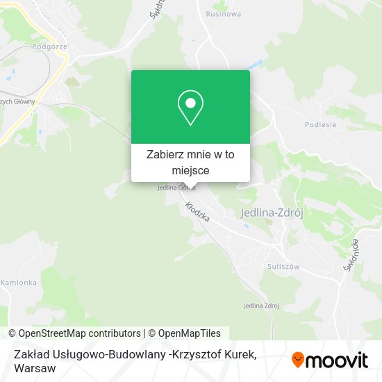 Mapa Zakład Usługowo-Budowlany -Krzysztof Kurek