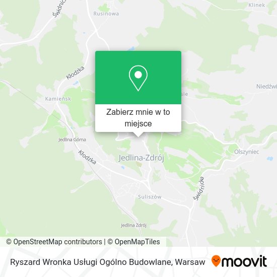 Mapa Ryszard Wronka Usługi Ogólno Budowlane