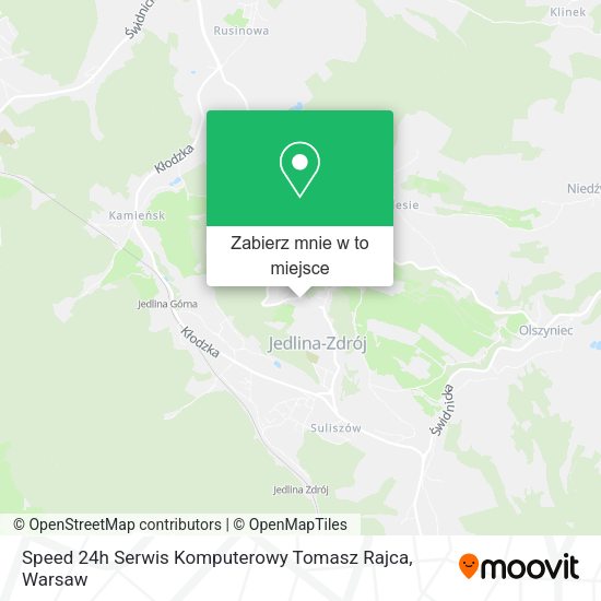 Mapa Speed 24h Serwis Komputerowy Tomasz Rajca