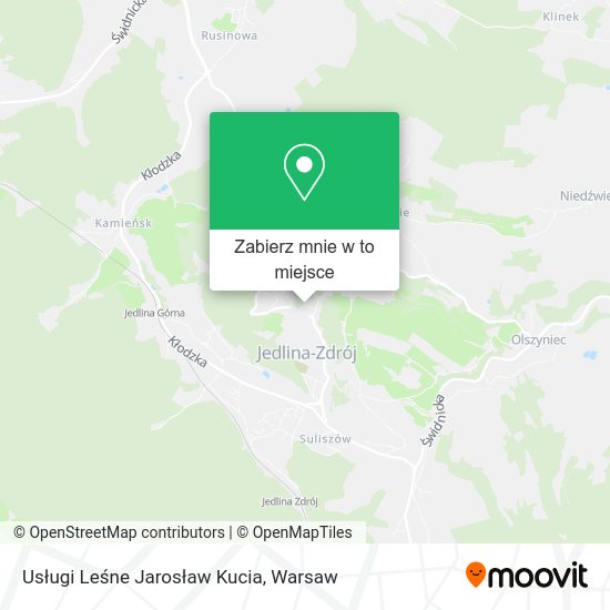 Mapa Usługi Leśne Jarosław Kucia