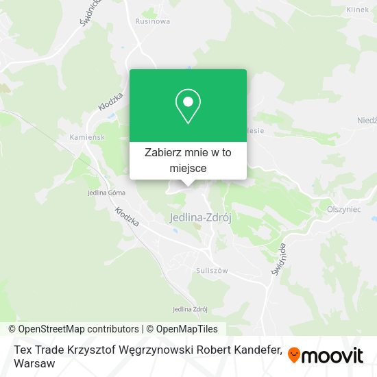 Mapa Tex Trade Krzysztof Węgrzynowski Robert Kandefer