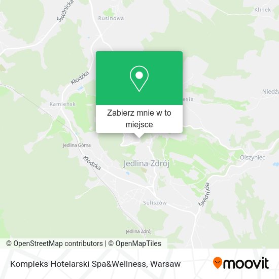 Mapa Kompleks Hotelarski Spa&Wellness