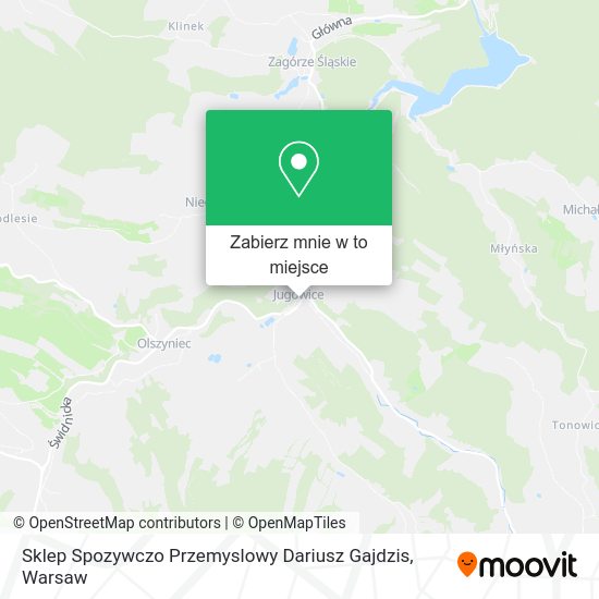 Mapa Sklep Spozywczo Przemyslowy Dariusz Gajdzis