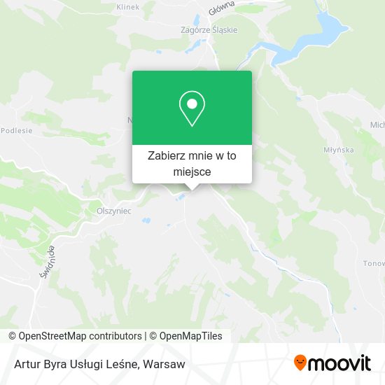 Mapa Artur Byra Usługi Leśne