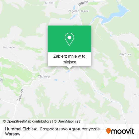 Mapa Hummel Elżbieta. Gospodarstwo Agroturystyczne