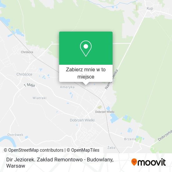 Mapa Dir Jeziorek. Zakład Remontowo - Budowlany