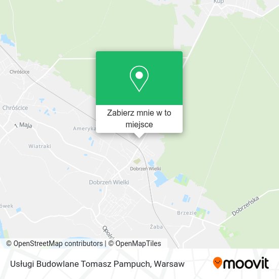 Mapa Usługi Budowlane Tomasz Pampuch