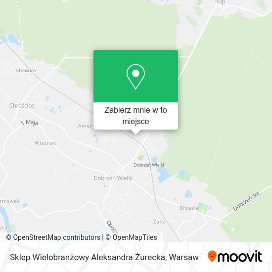 Mapa Sklep Wielobranżowy Aleksandra Żurecka