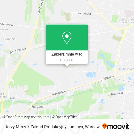 Mapa Jerzy Mrożek Zakład Produkcyjny Luminex