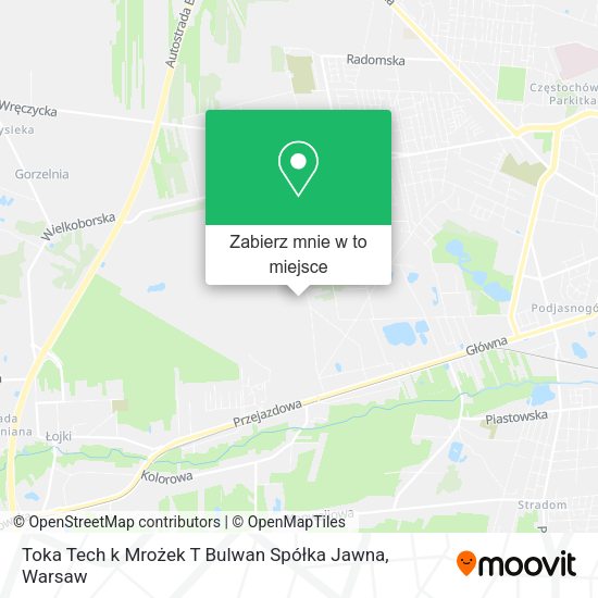 Mapa Toka Tech k Mrożek T Bulwan Spółka Jawna