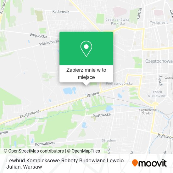 Mapa Lewbud Kompleksowe Roboty Budowlane Lewcio Julian