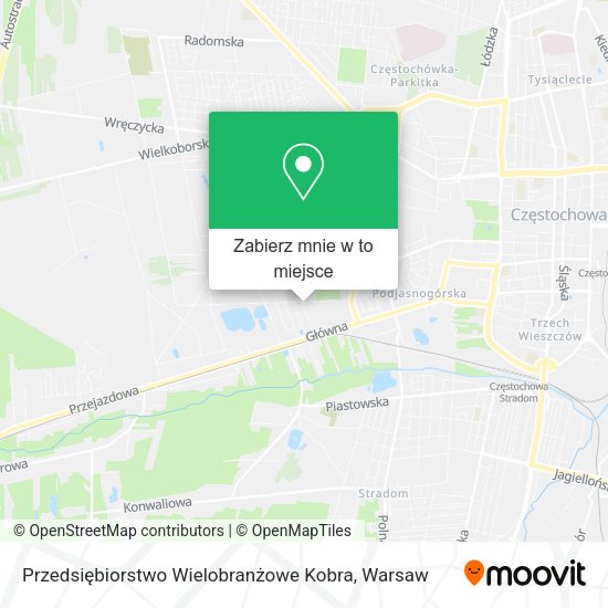 Mapa Przedsiębiorstwo Wielobranżowe Kobra