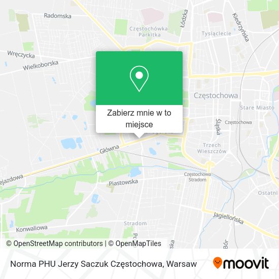 Mapa Norma PHU Jerzy Saczuk Częstochowa