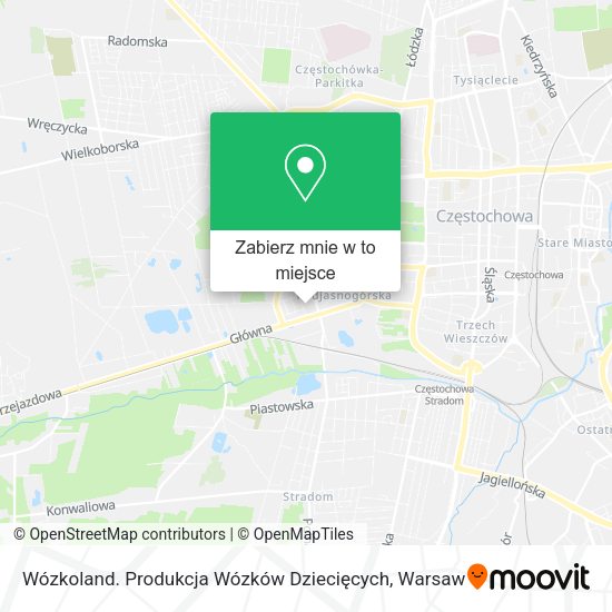 Mapa Wózkoland. Produkcja Wózków Dziecięcych