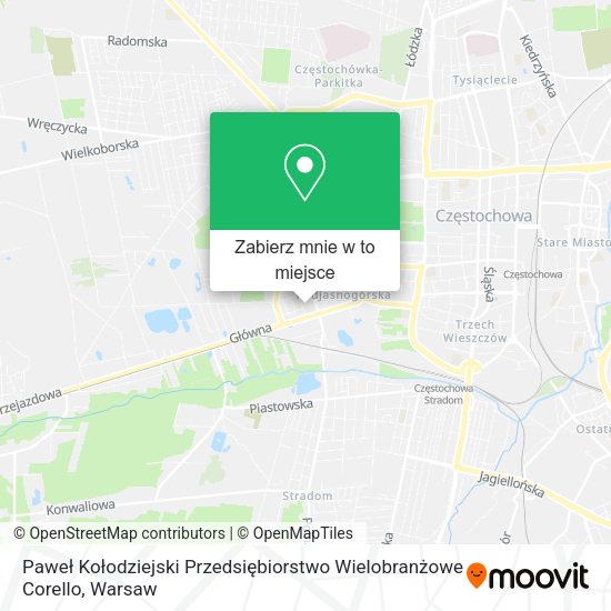 Mapa Paweł Kołodziejski Przedsiębiorstwo Wielobranżowe Corello