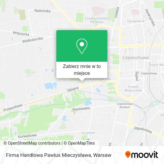 Mapa Firma Handlowa Pawlus Mieczysława