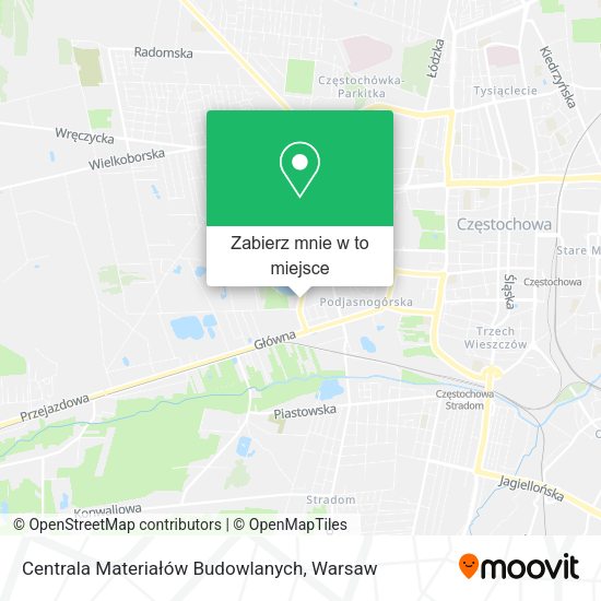 Mapa Centrala Materiałów Budowlanych