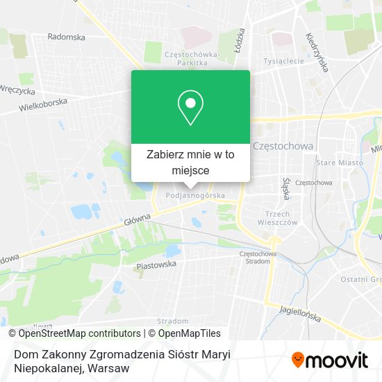 Mapa Dom Zakonny Zgromadzenia Sióstr Maryi Niepokalanej