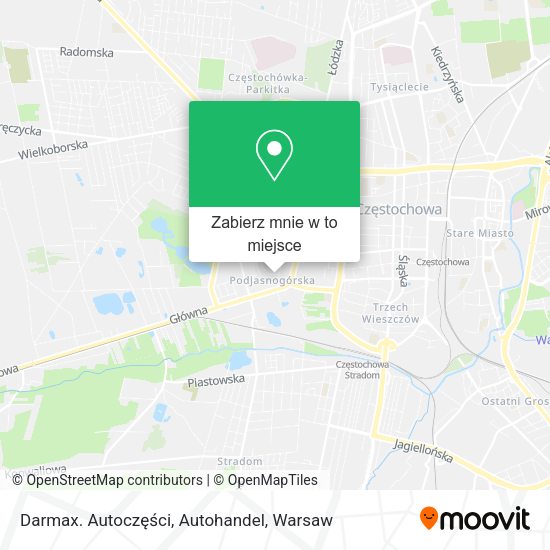 Mapa Darmax. Autoczęści, Autohandel