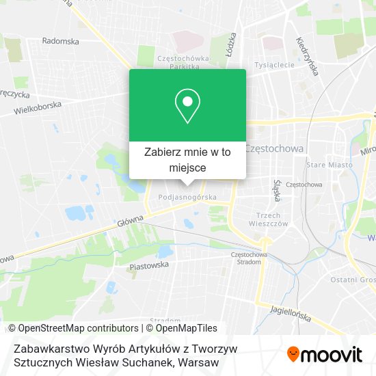 Mapa Zabawkarstwo Wyrób Artykułów z Tworzyw Sztucznych Wiesław Suchanek