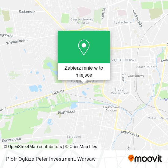 Mapa Piotr Oglaza Peter Investment