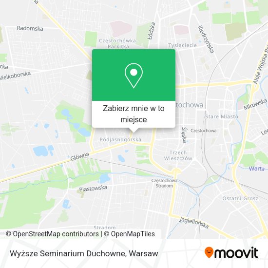 Mapa Wyższe Seminarium Duchowne