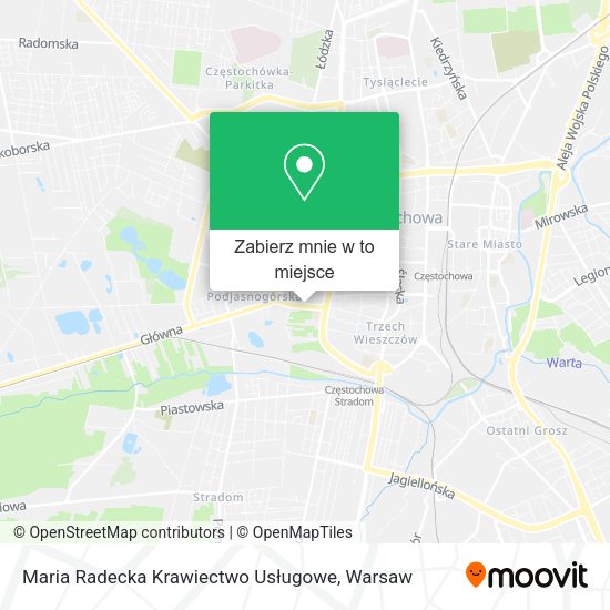 Mapa Maria Radecka Krawiectwo Usługowe