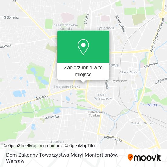 Mapa Dom Zakonny Towarzystwa Maryi Monfortianów