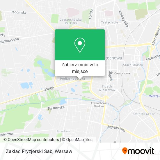 Mapa Zaklad Fryzjerski Sab