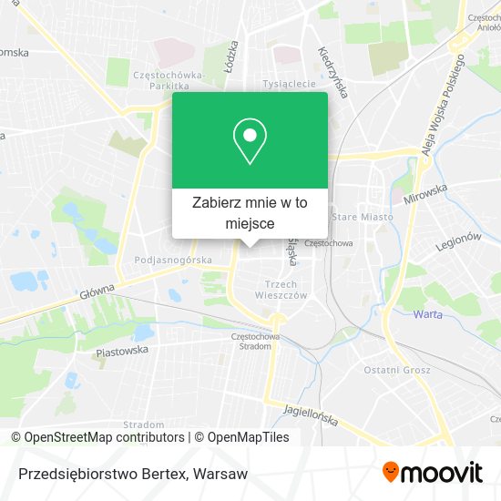 Mapa Przedsiębiorstwo Bertex