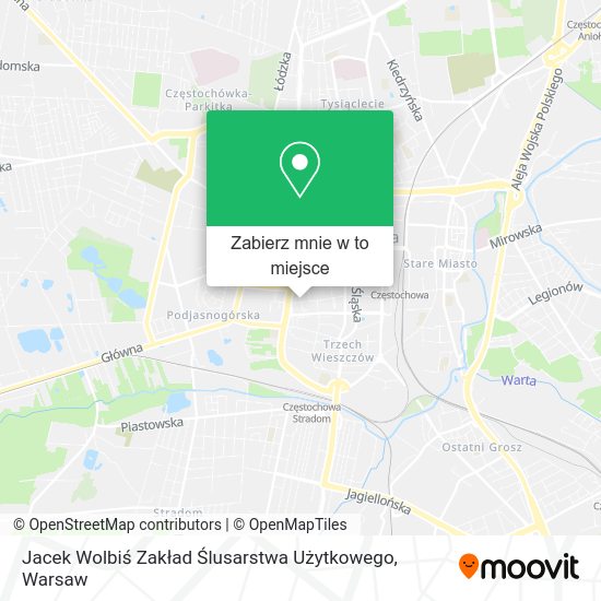 Mapa Jacek Wolbiś Zakład Ślusarstwa Użytkowego