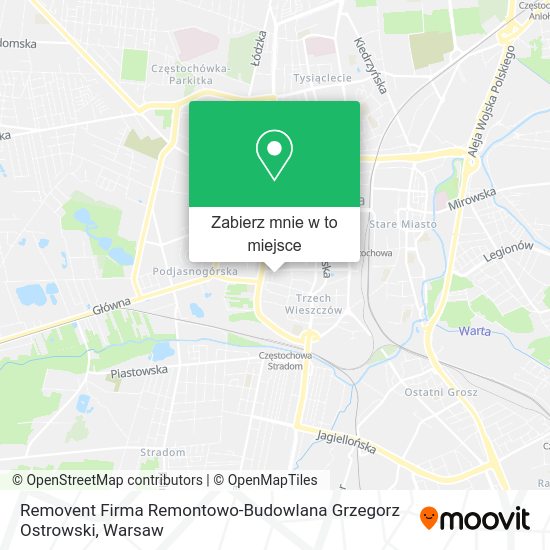 Mapa Removent Firma Remontowo-Budowlana Grzegorz Ostrowski