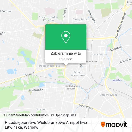 Mapa Przedsiębiorstwo Wielobranżowe Amipol Ewa Litwińska