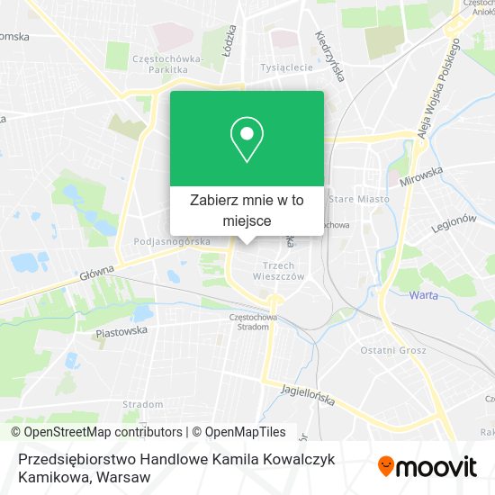 Mapa Przedsiębiorstwo Handlowe Kamila Kowalczyk Kamikowa