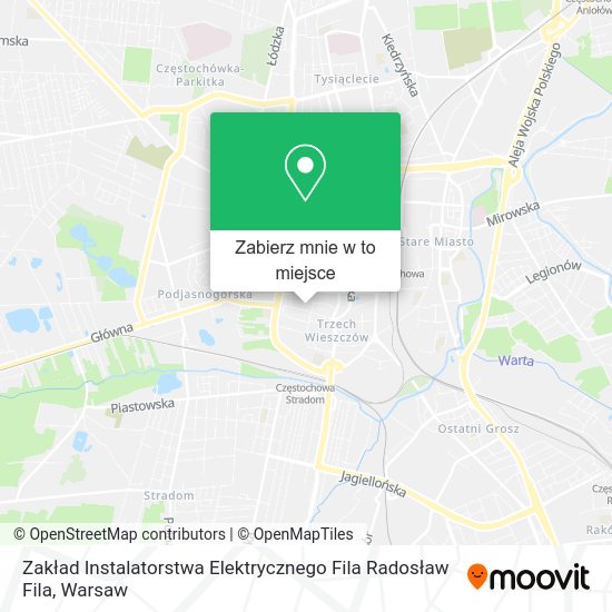 Mapa Zakład Instalatorstwa Elektrycznego Fila Radosław Fila