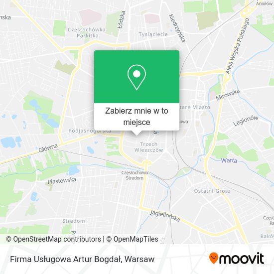 Mapa Firma Usługowa Artur Bogdał