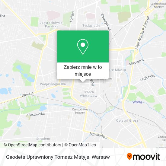 Mapa Geodeta Uprawniony Tomasz Matyja