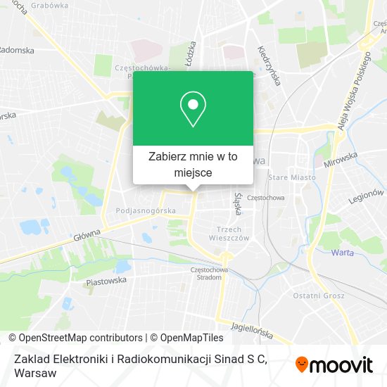 Mapa Zaklad Elektroniki i Radiokomunikacji Sinad S C