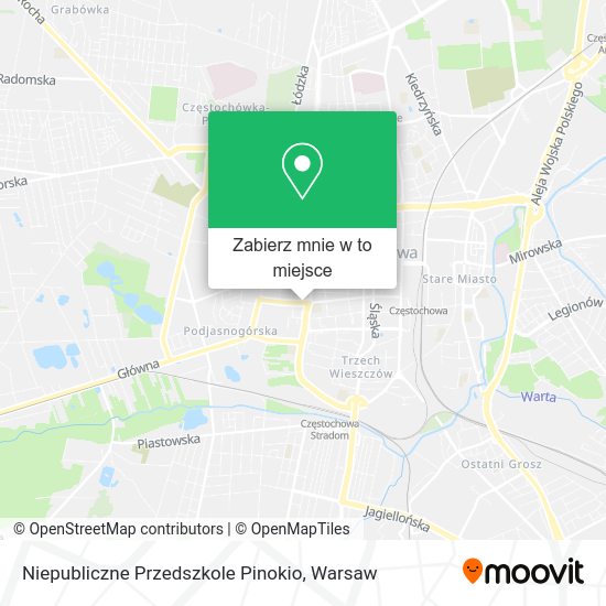 Mapa Niepubliczne Przedszkole Pinokio