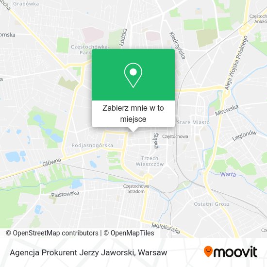 Mapa Agencja Prokurent Jerzy Jaworski