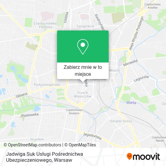 Mapa Jadwiga Suk Usługi Pośrednictwa Ubezpieczeniowego