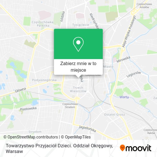 Mapa Towarzystwo Przyjaciół Dzieci. Oddział Okręgowy