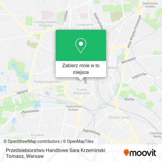 Mapa Przedsiebiorstwo Handlowe Sara Krzeminski Tomasz